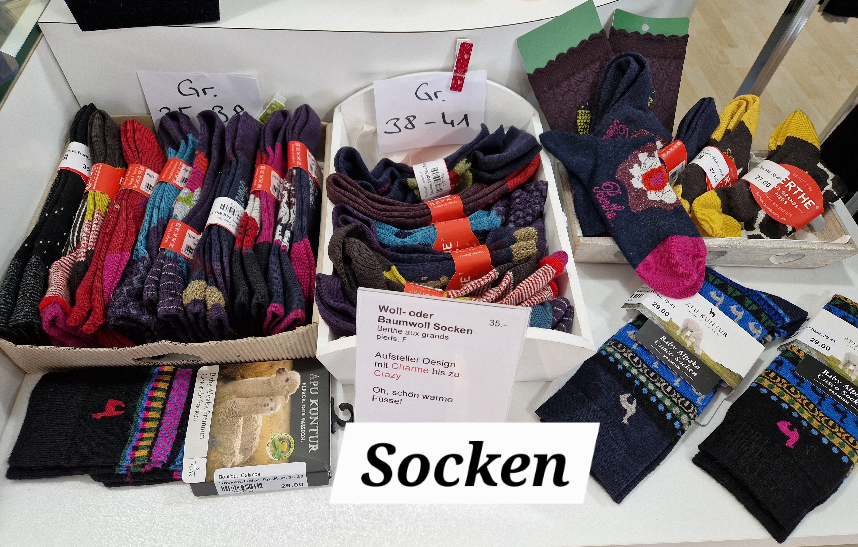Baumwollsocken aus Frankreich