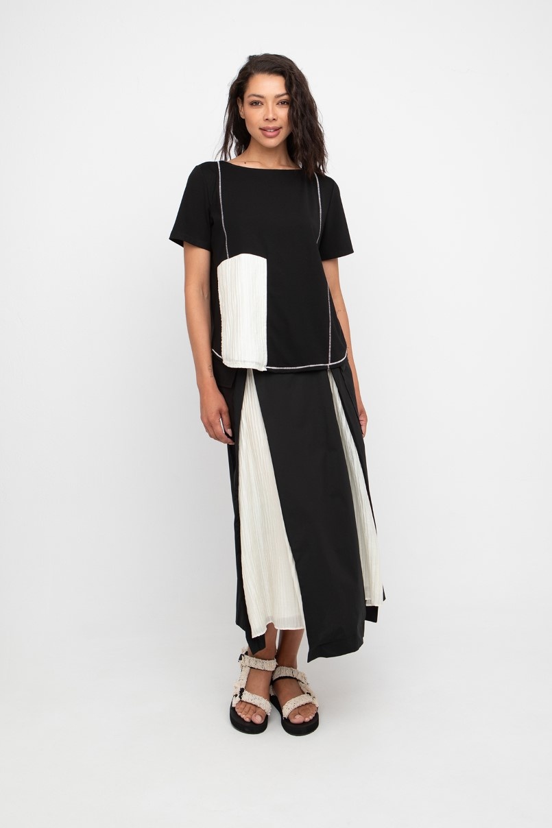 Ozai N Ku, Shirt Gr. 36, Hose uni schwarz Gr. 36