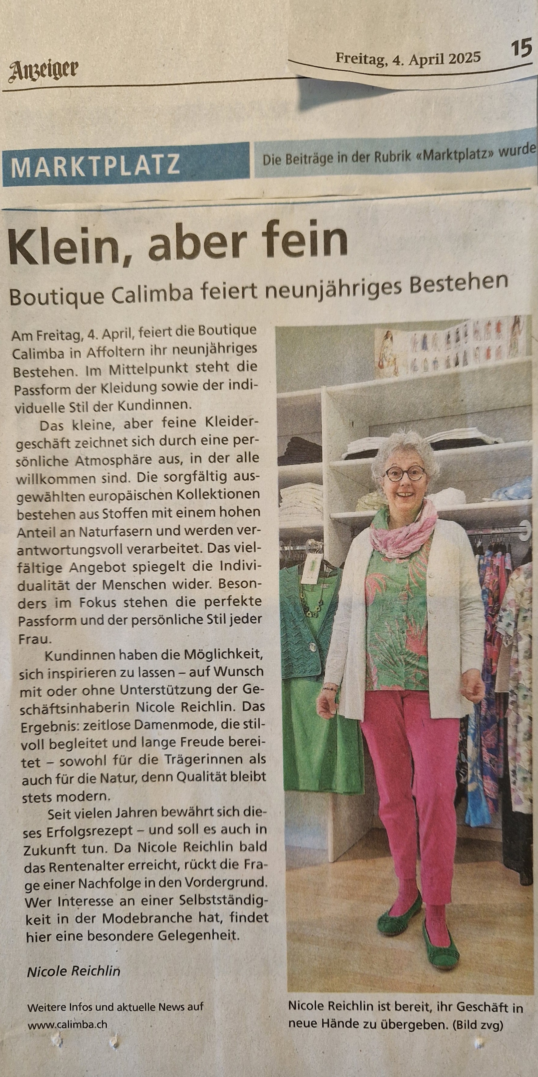 Alembika Kleid blau Muster aus Jersey